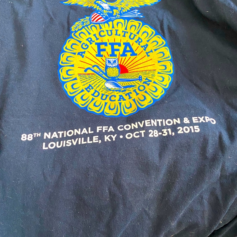 Navy FFA Souvenir 2015 Conference shirt. XL long sleeve shirt.
